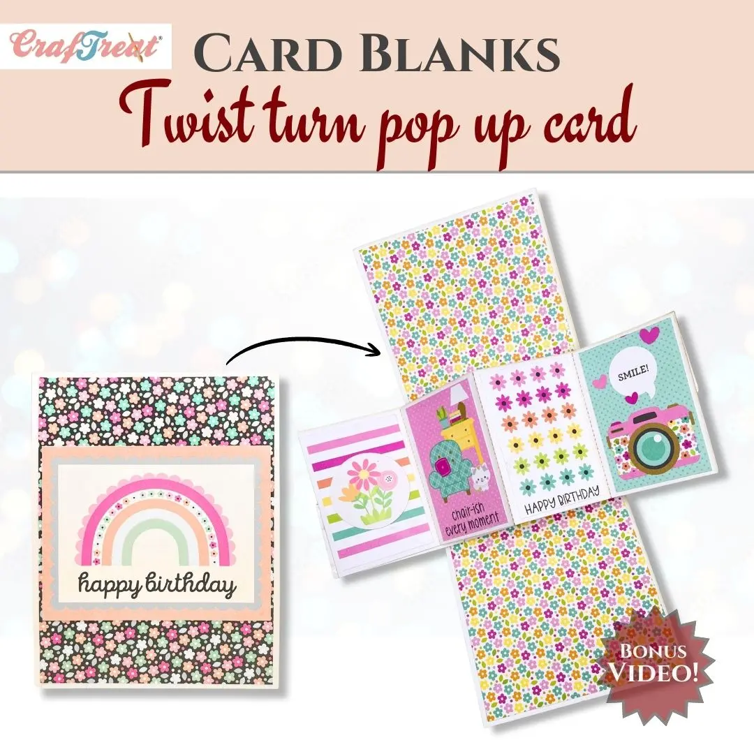 Craftreat Card Blanks - Twist Turn Pop Up Card 1