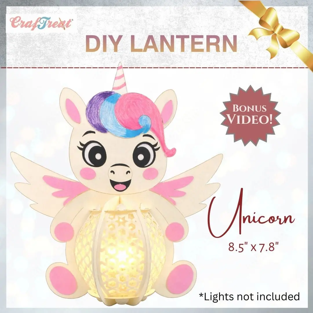 Craftreat Diy Paper Lanterns - Unicorn 1