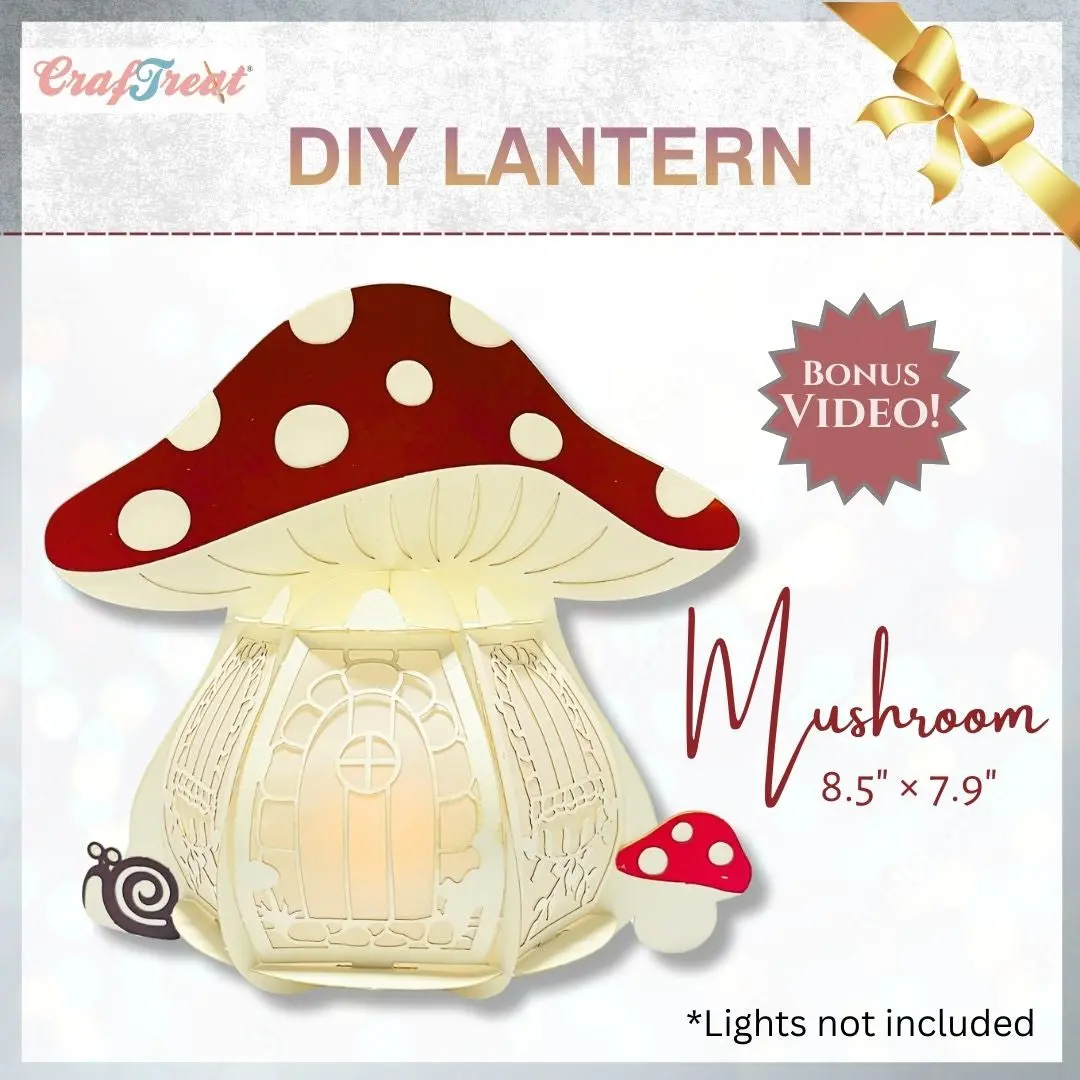 Craftreat Diy Paper Lanterns - Mushroom 1