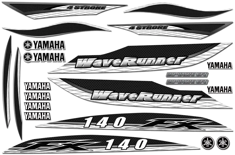 Yamaha Fx 140 Ca Waverunner Accent Graphics 2002-2004 1