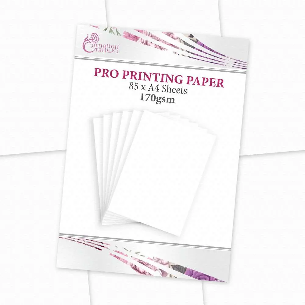 Carnation Crafts Pro Printing Paper 170Gsm (85 A4 Sheets) 1