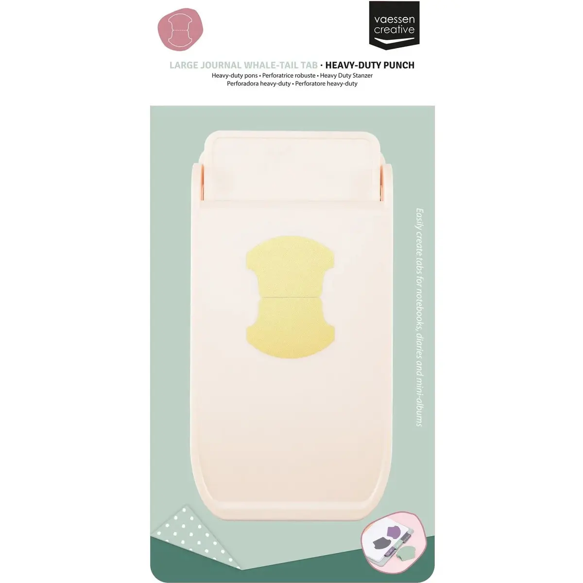 Vaessen Creative • Heavy-Duty Punch Whale-Tail Tab Large 1