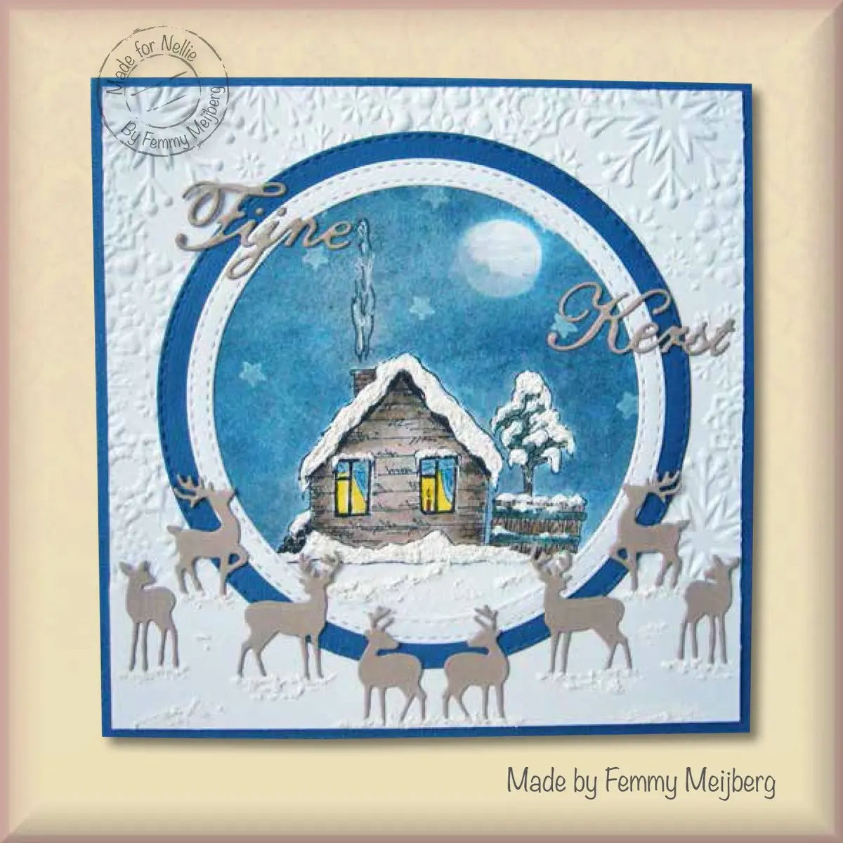 Nellie's Choice Clear Stamp Christmas Time - Snowy Cottage-2 2