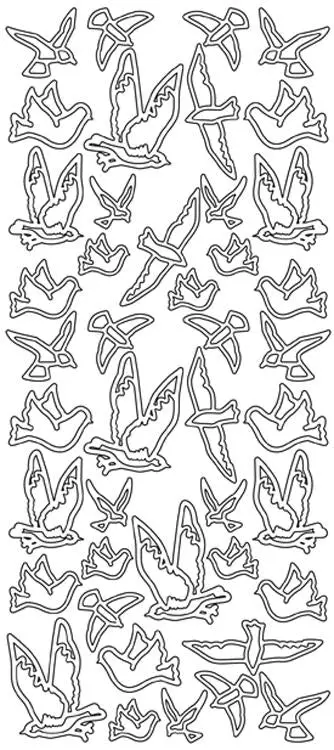 Peel-Off Stickers - Flying Birds 1