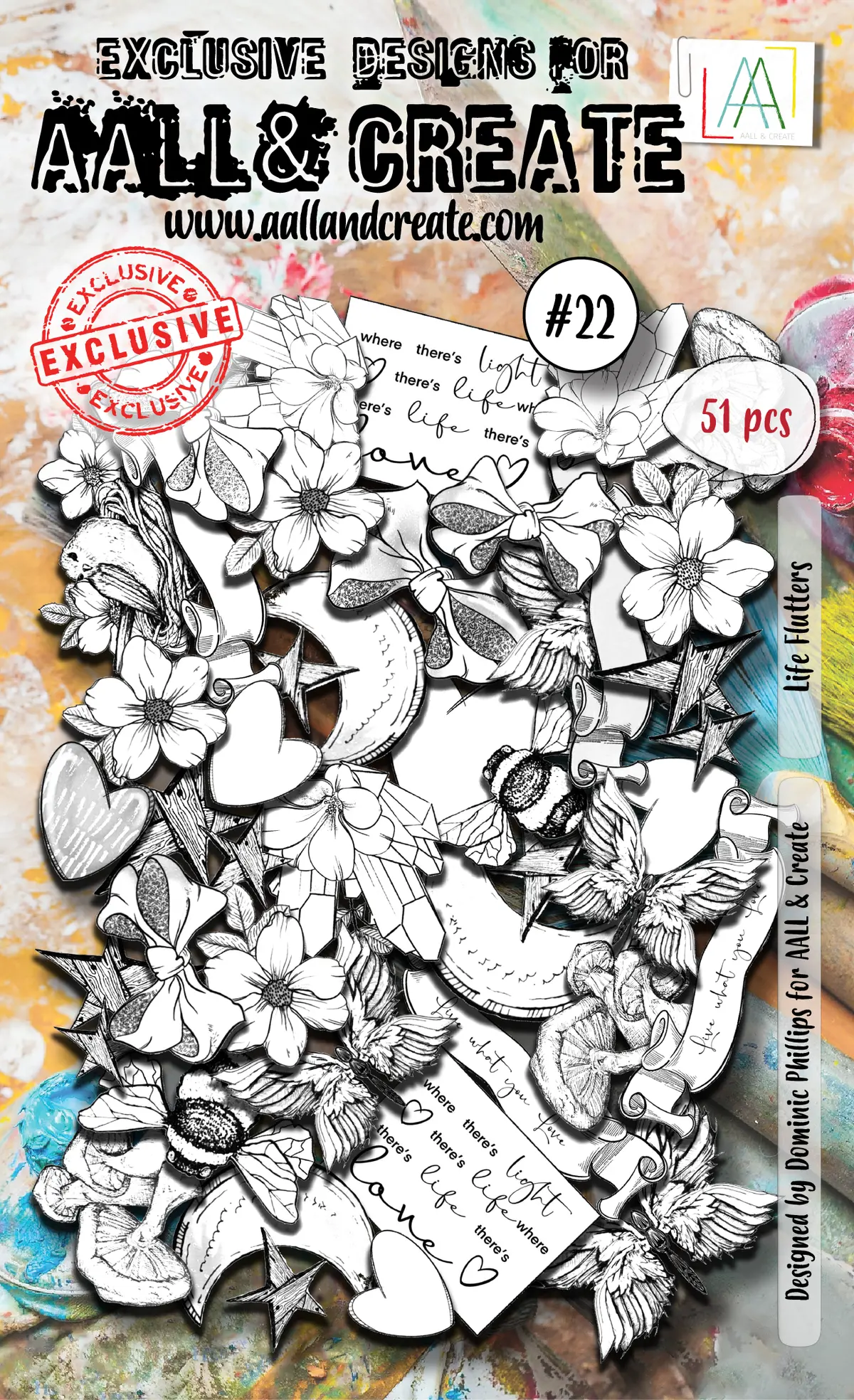 Aall And Create  Ephemera Die-Cuts - 22 - Life Flutters 1