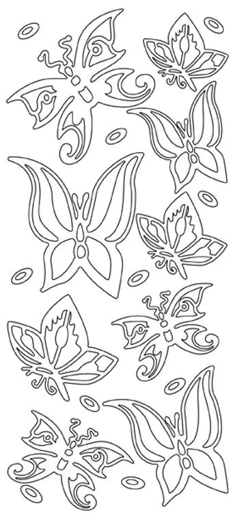 Peel-Off Stickers - Various Butterflies 1