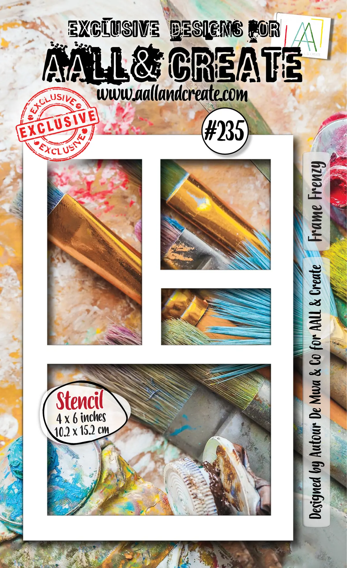 Aall And Create - 6"X4" Stencil - Frame Frenzy 1