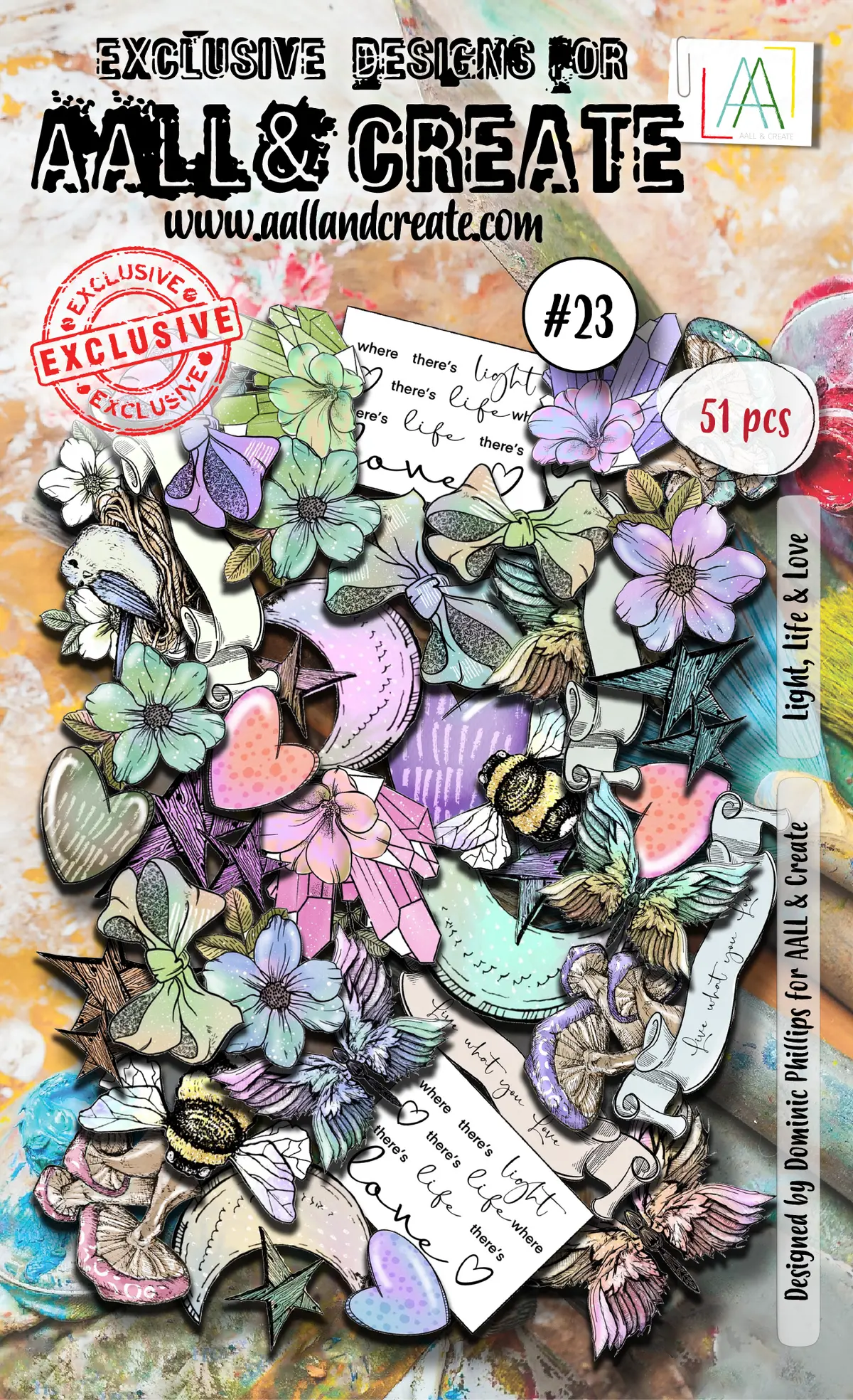 Aall And Create  Ephemera Die-Cuts - 23 - Light, Life & Love 1