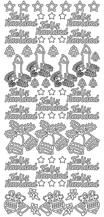 Peel-Off Stickers- Feliz Navidad 1