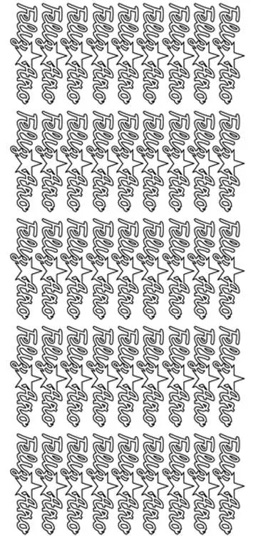 Peel-Off Stickers - Feliz Ano 1
