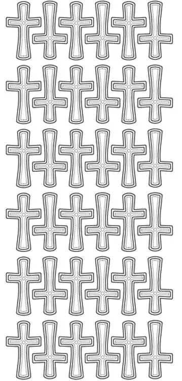 Peel-Off Stickers - Crosses Large 1