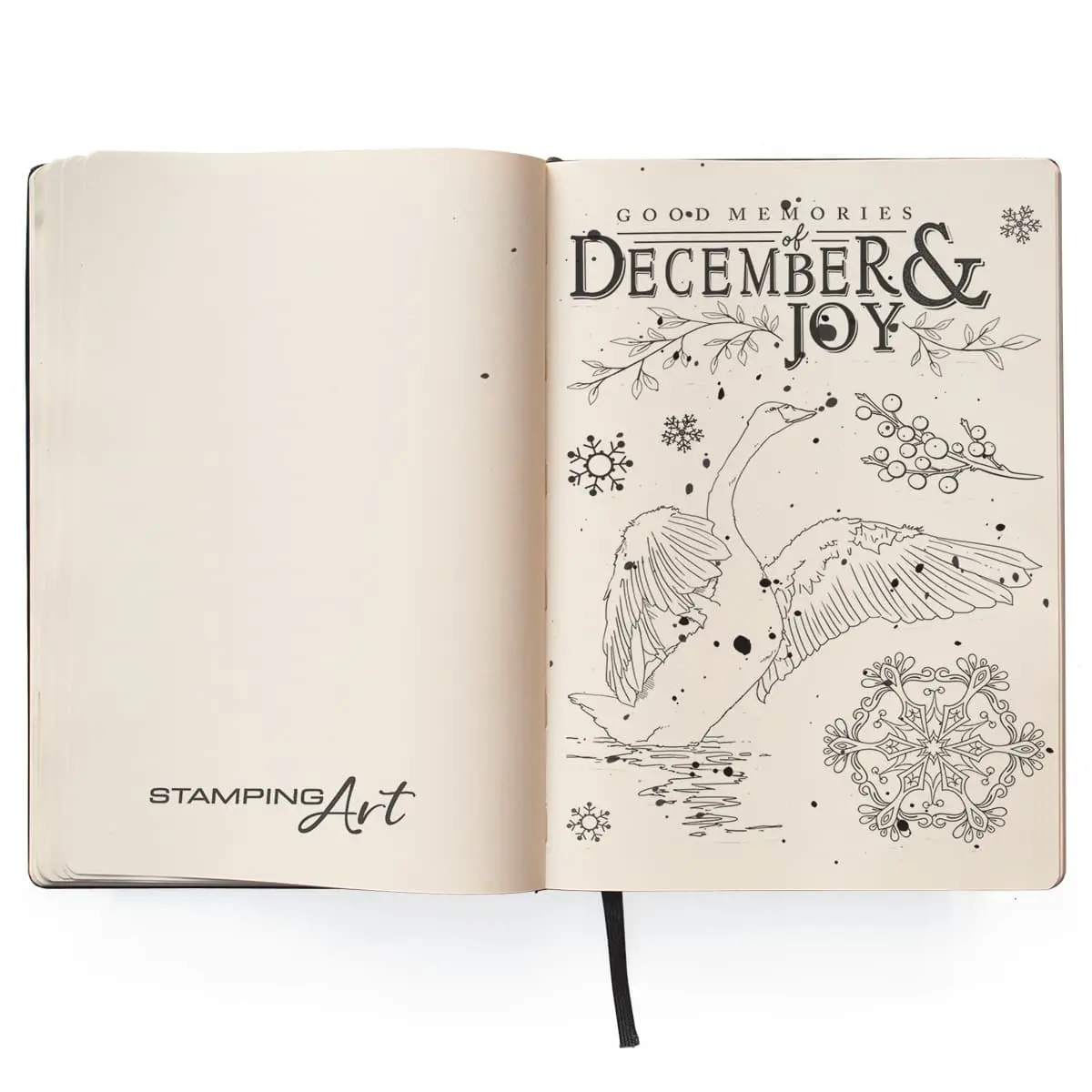 Ciao Bella Clear Stamp Set 4"X6" December & Joy 2