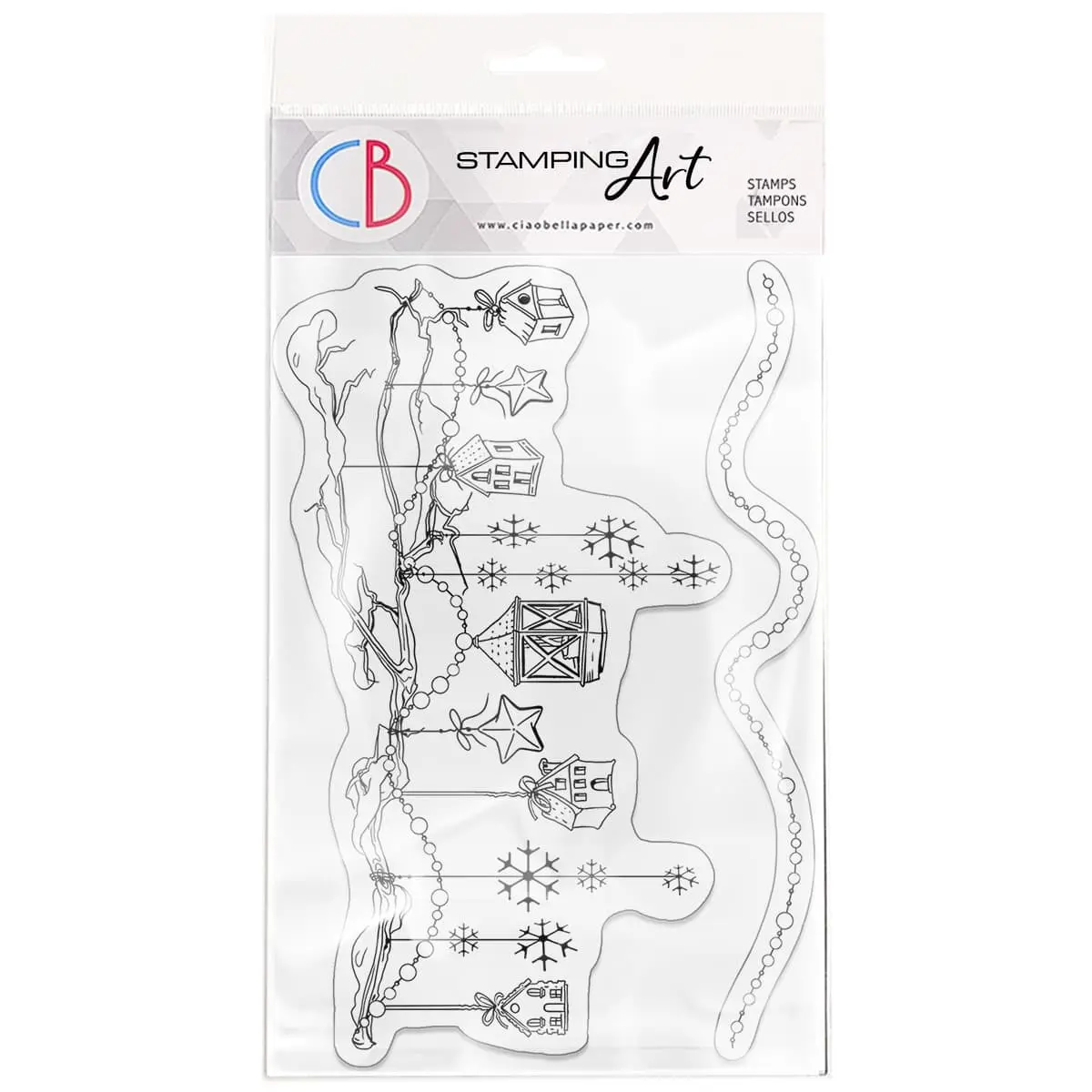 Ciao Bella Clear Stamp Set 4"X6" Let's Decorate 1
