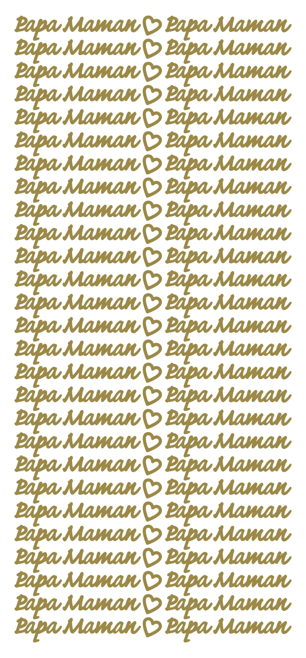 Peel Off Stickers - Papa Maman 1
