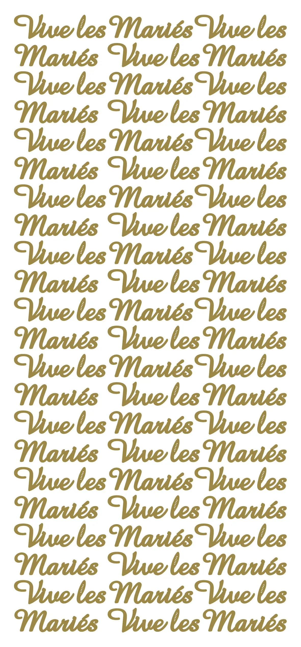 Peel Off Stickers - Vive Les Mariés 1