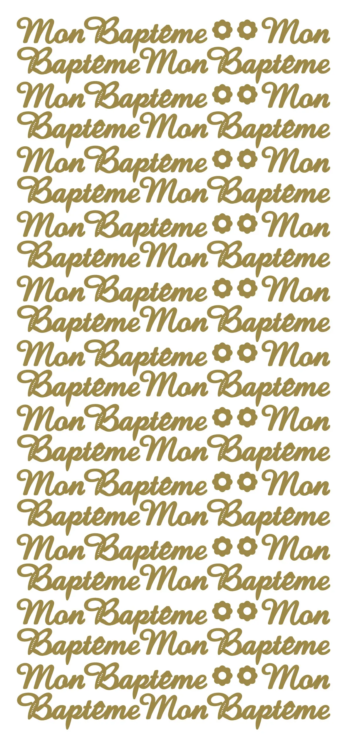 Peel Off Stickers - Mon Baptême 1