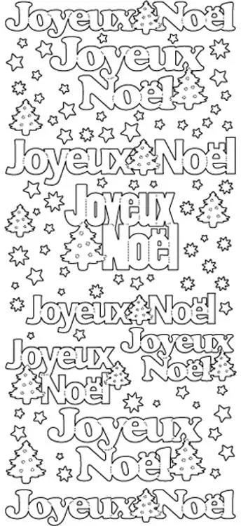 Peel-Off Stickers - Joyeux Noel 1