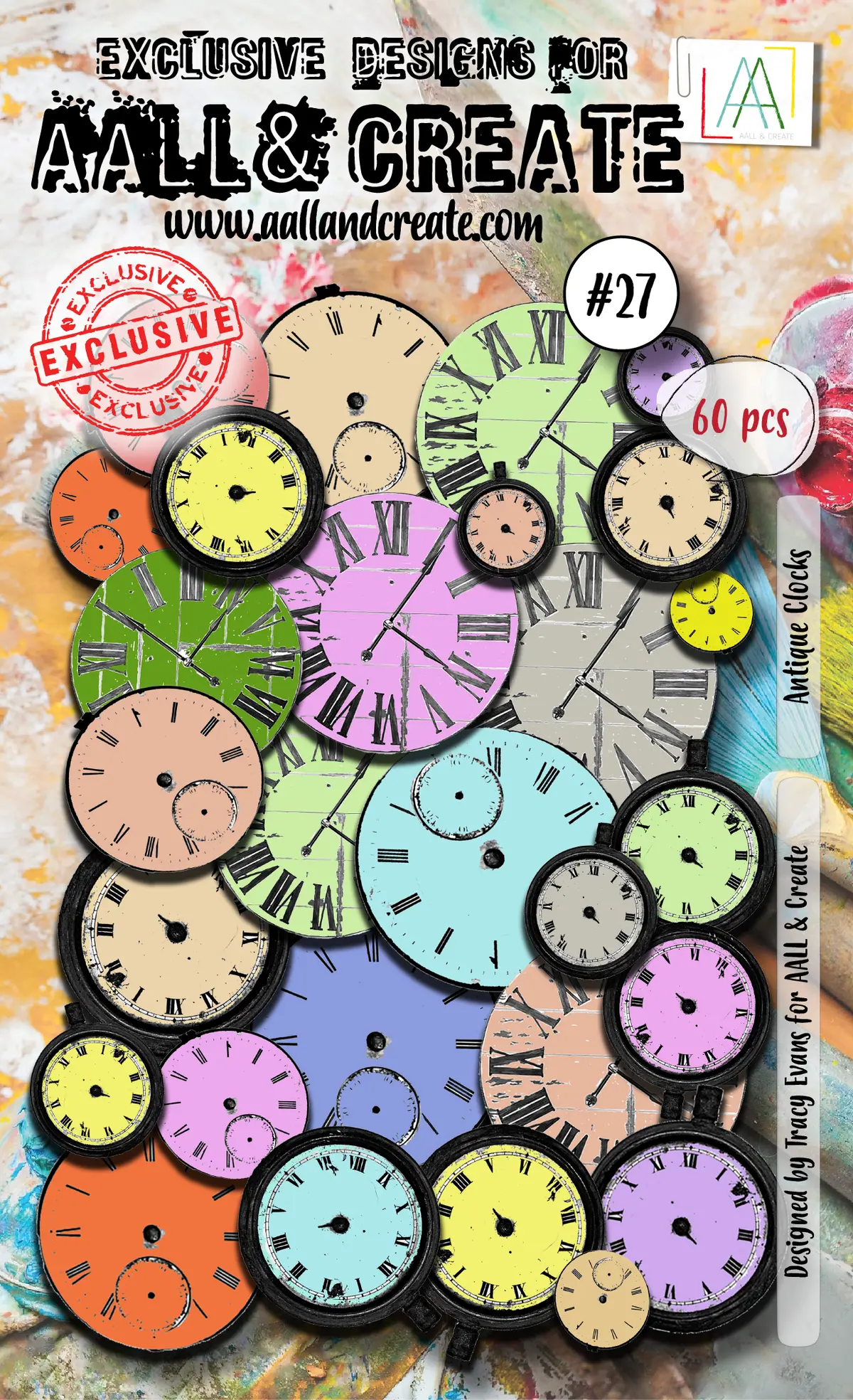 Aall And Create  Ephemera Die-Cuts - 27 - Antique Clocks 1