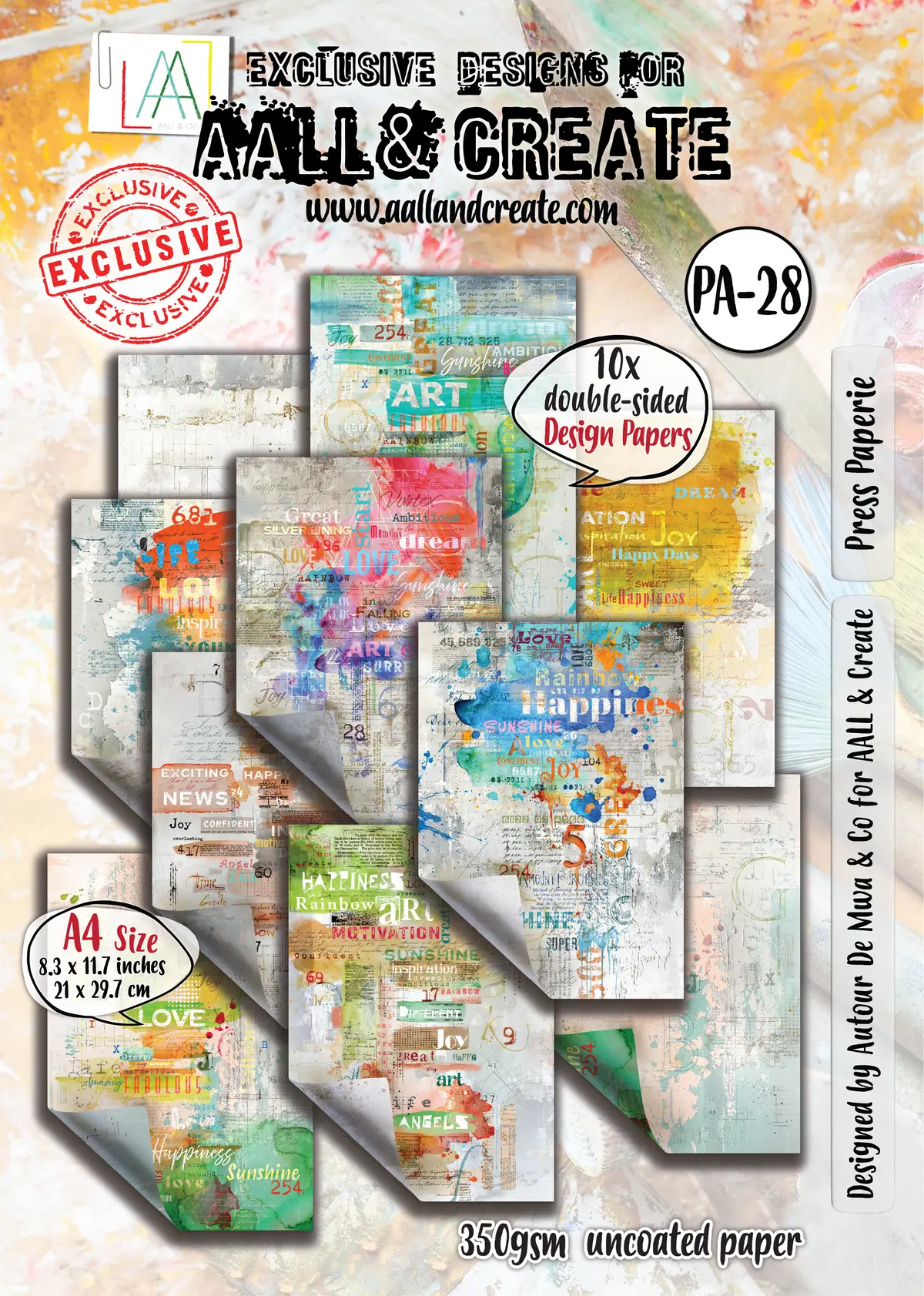 Aall And Create - A4 Design Paper - Press Paperie 1