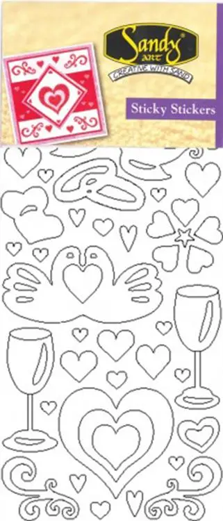 Double Sided Sticky Sticker - Love 1