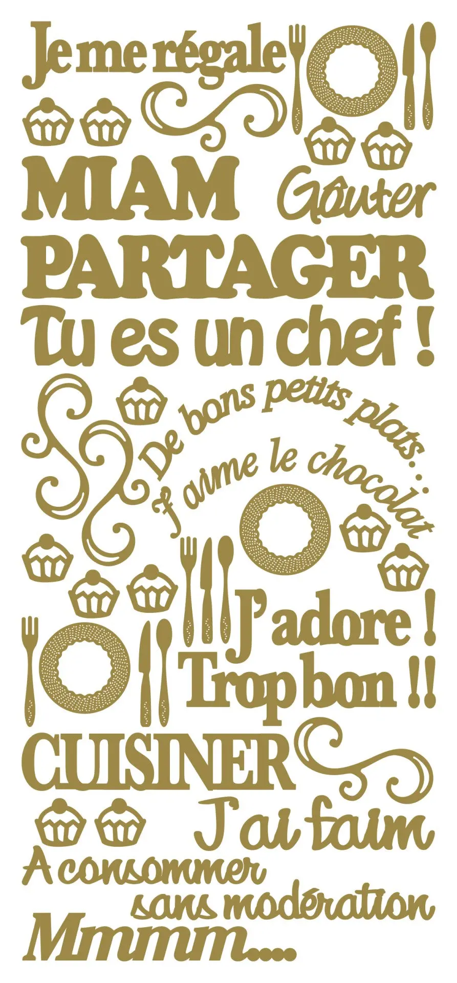 Peel Off Stickers - Je Me Regale 1