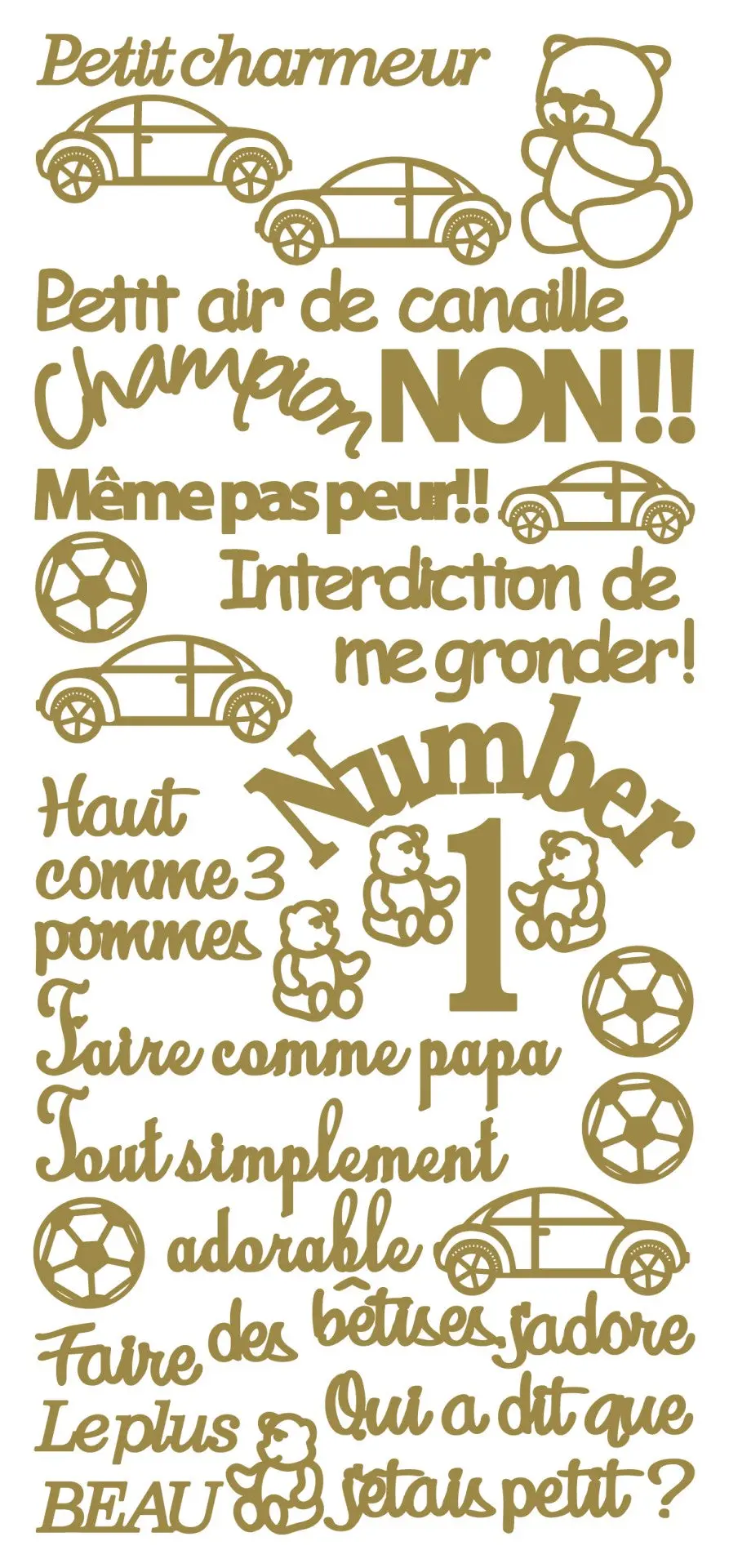Peel Off Stickers - Petit Charmeur 1