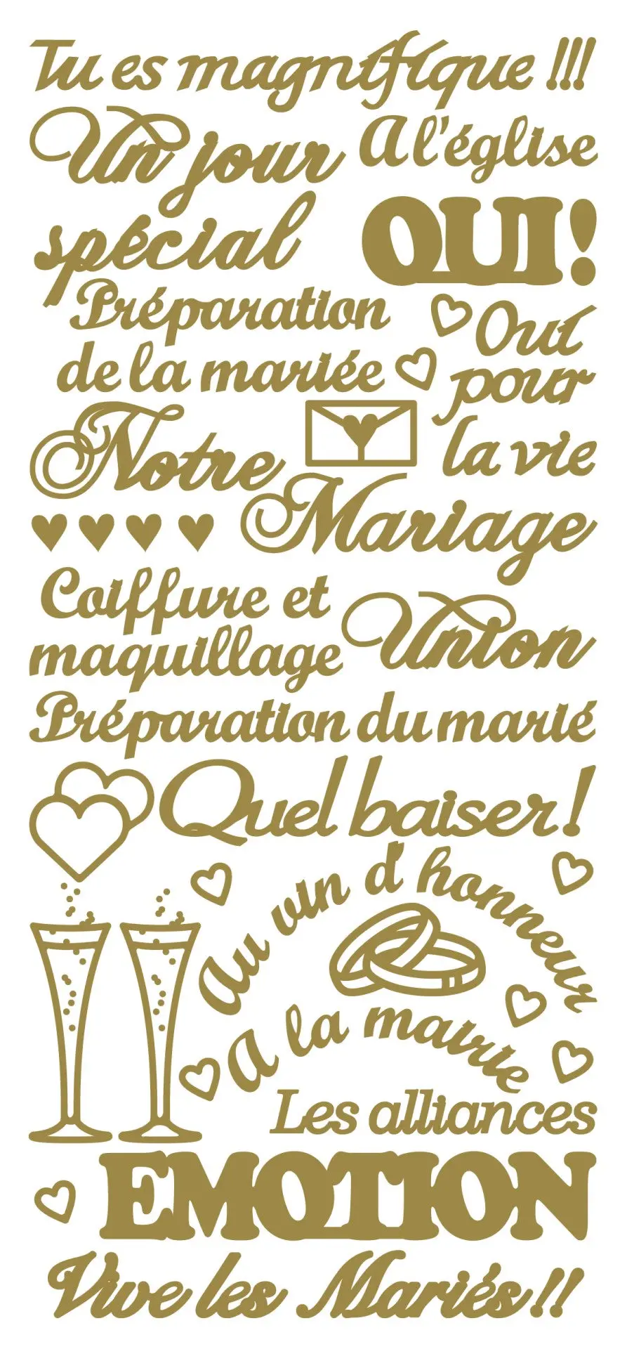 Peel Off Stickers - Tu Es Magnifique 1