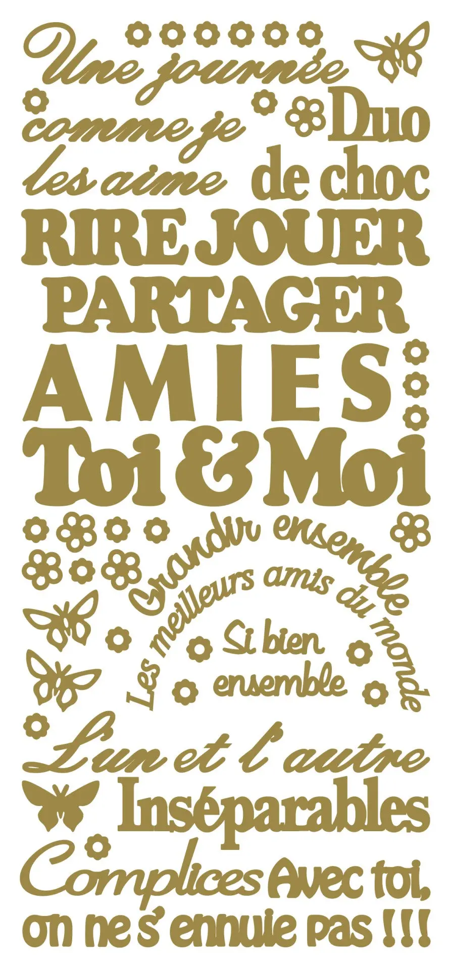 Peel Off Stickers - Toi & Moi 1
