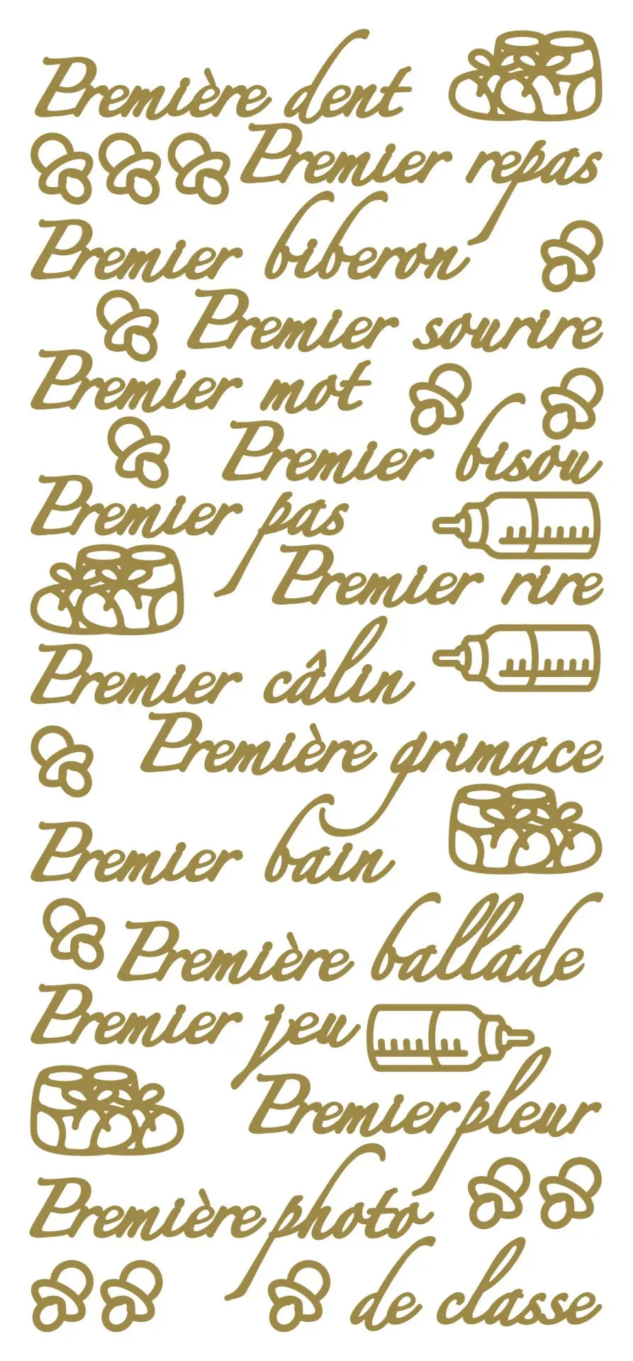 Peel Off Stickers - Premier Biberon 1