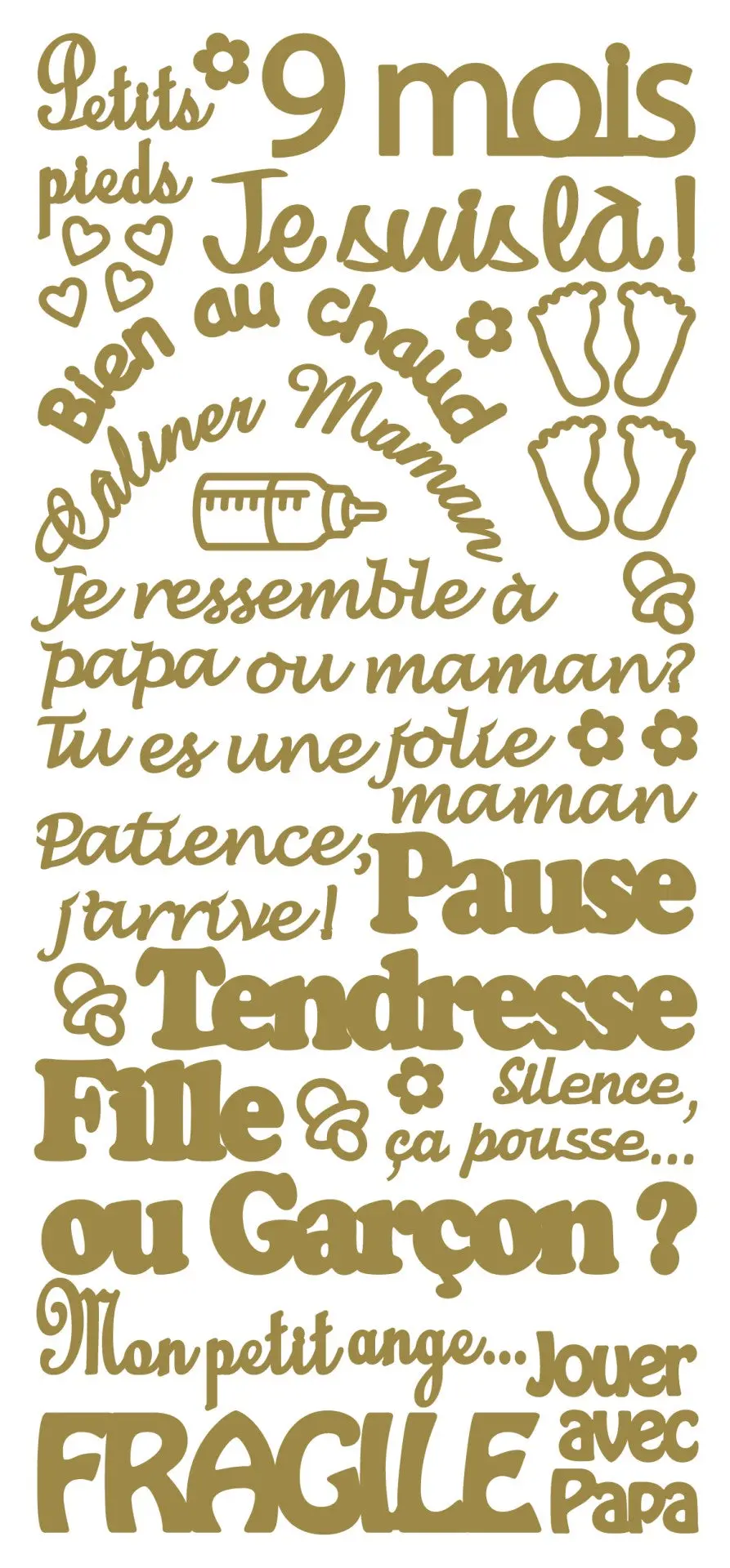 Peel Off Stickers - Je Suis La 1