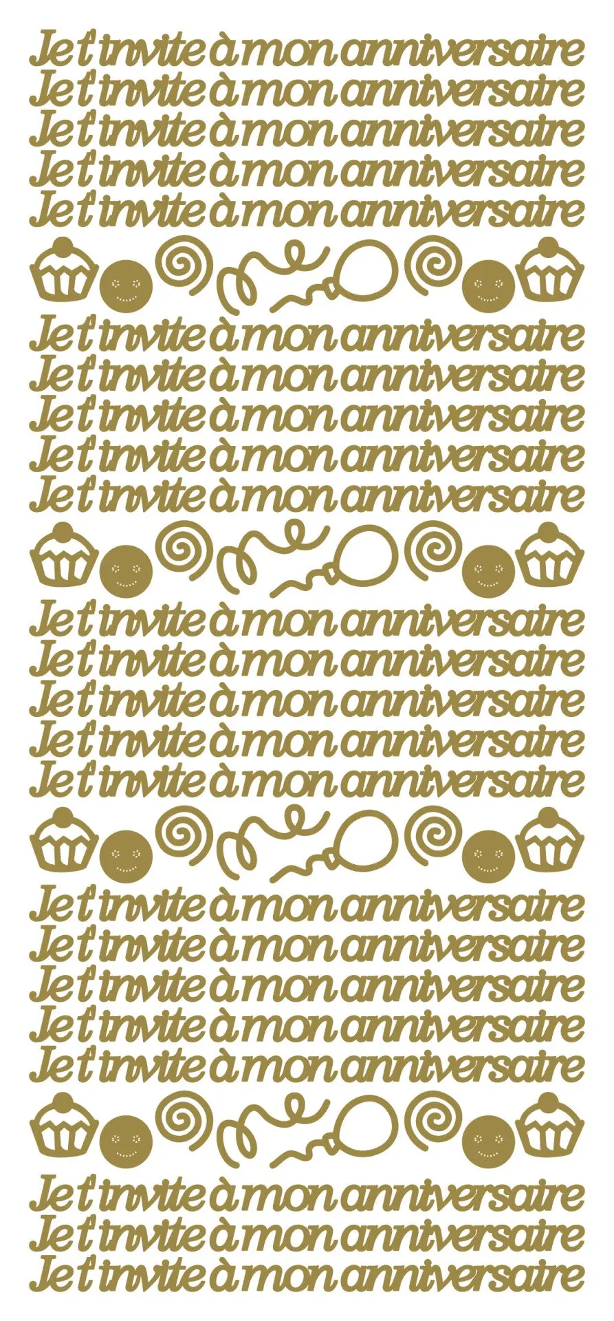 Peel Off Stickers - Je T' Invite 1