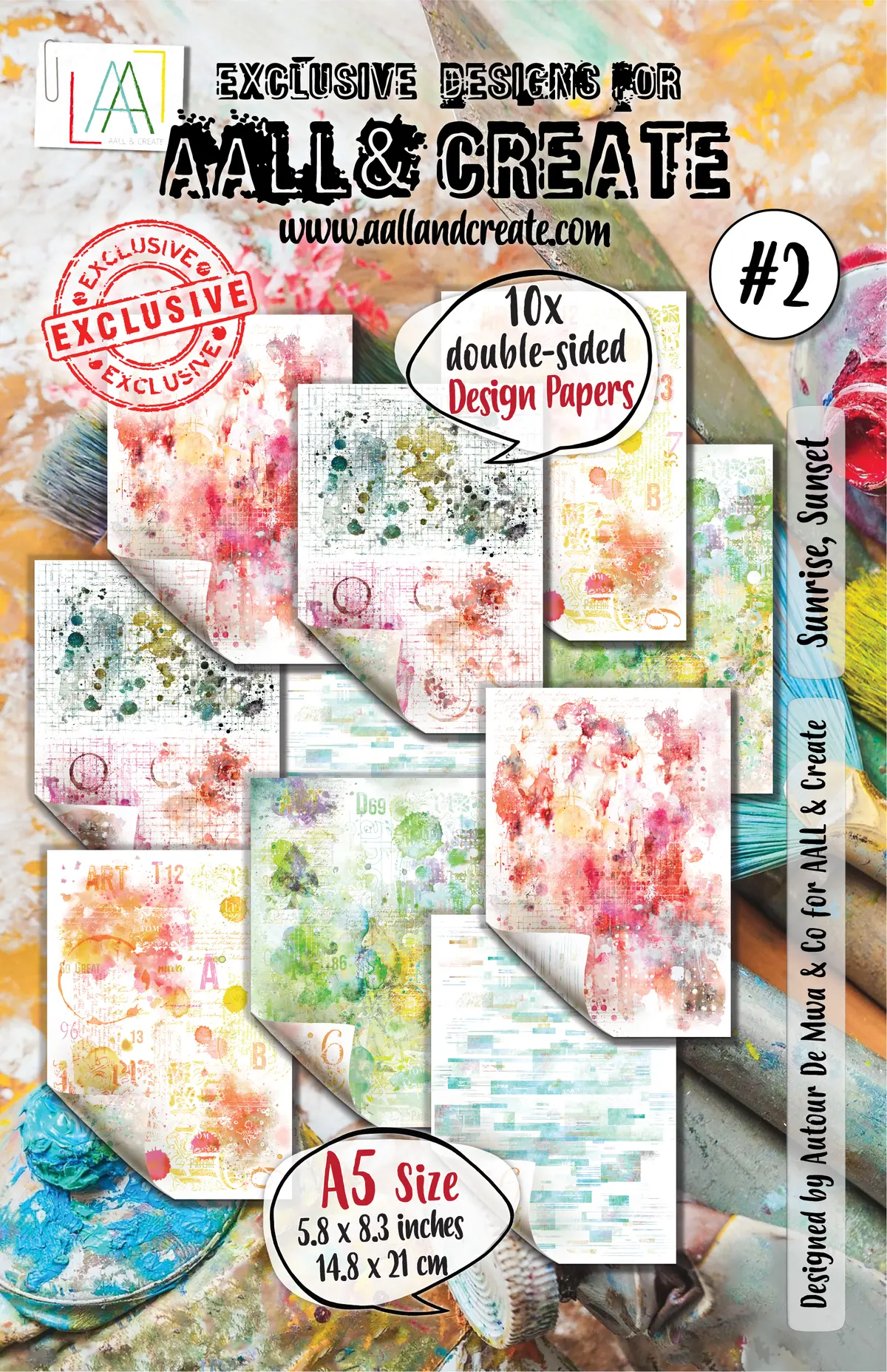 Aall And Create - A5 Design Paper - Sunrise, Sunset 1