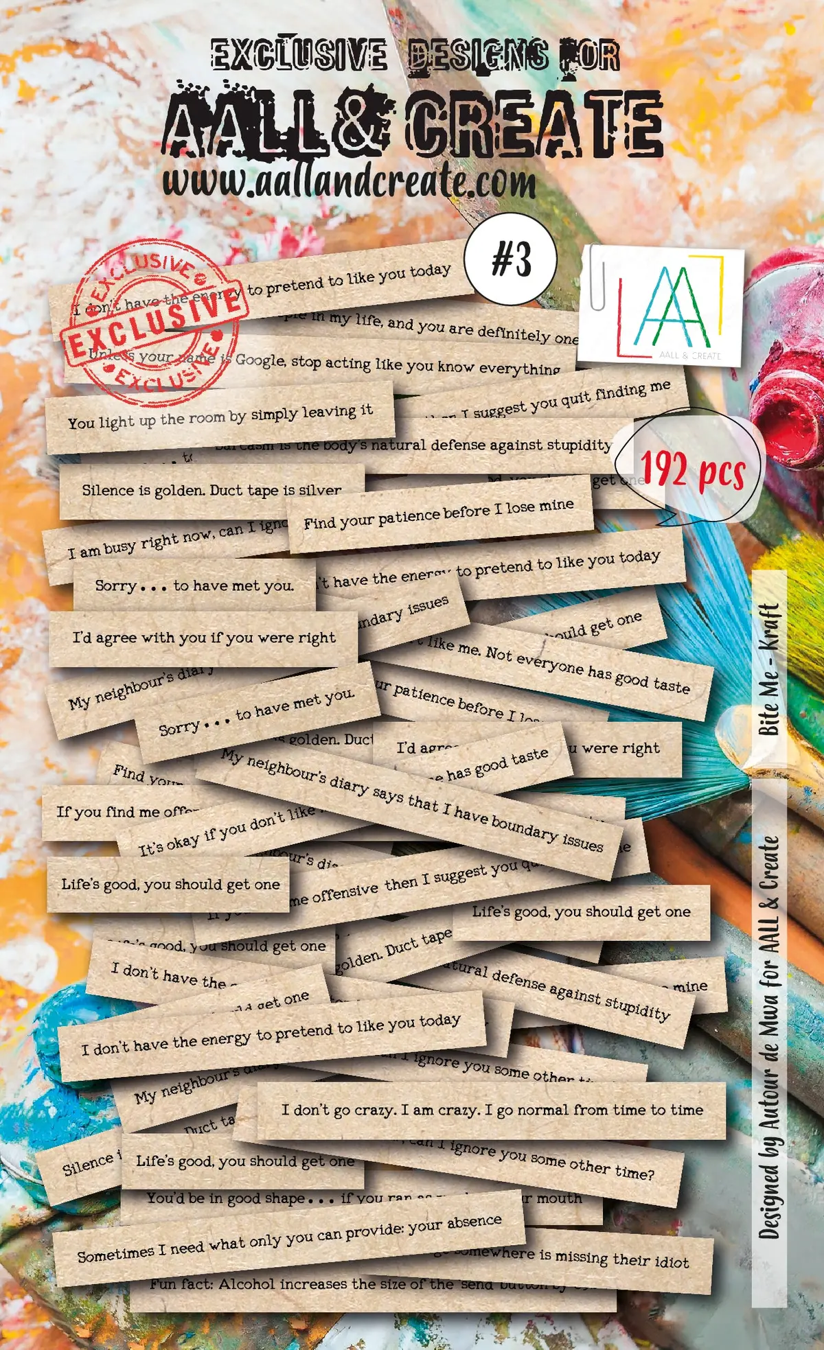 Aall And Create Ephemera - 003 - Bite Me Kraft 1