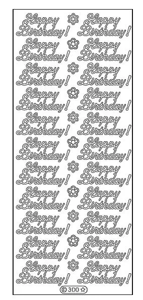 Deco Stickers - Happy Birthday 1