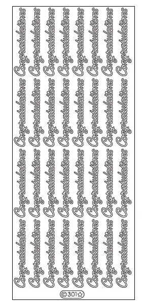 Deco Stickers - Congratulations 1