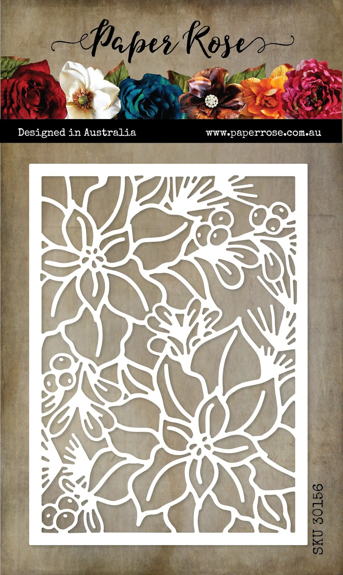 Christmas Poinsettia Coverplate Metal Cutting Die 30156 1
