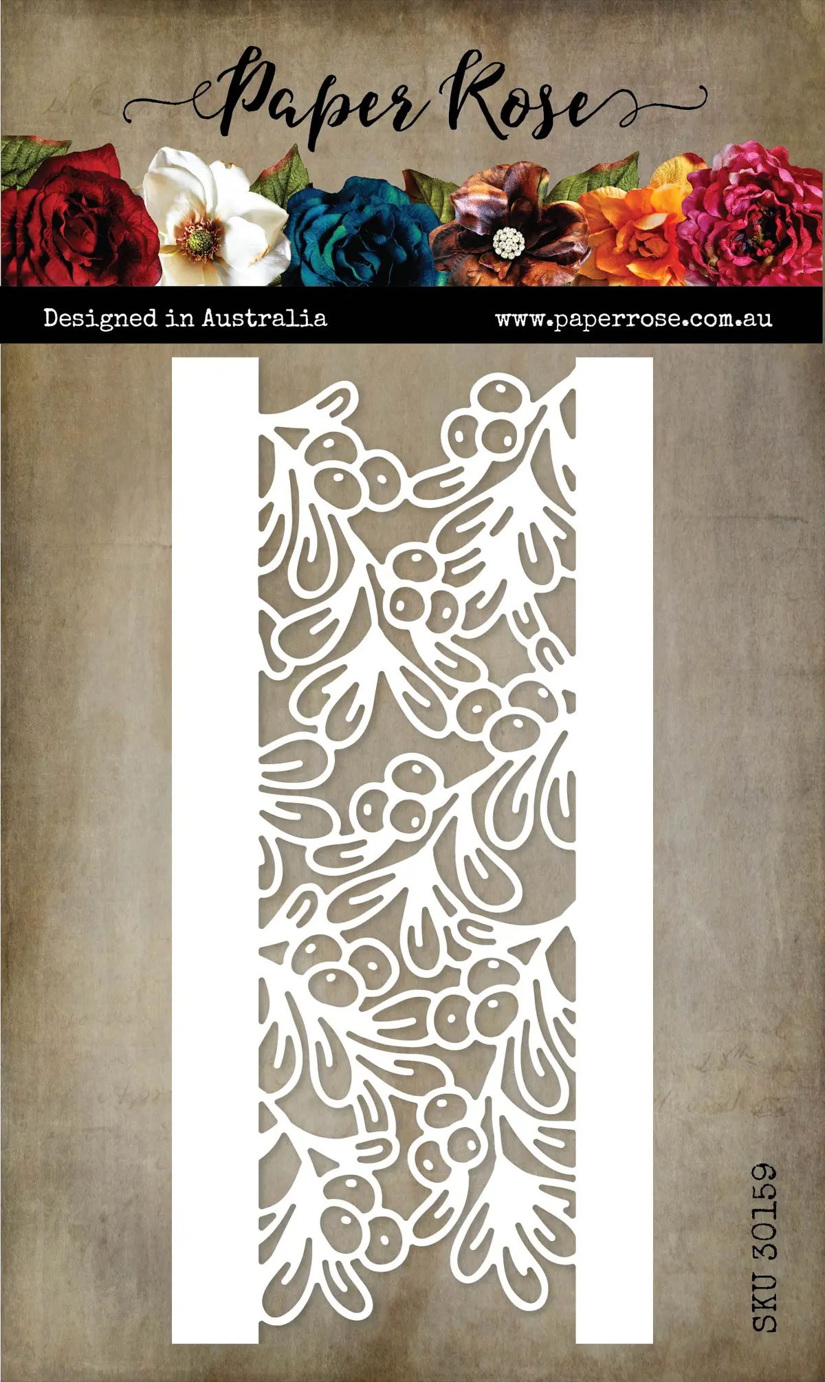 Christmas Poinsettia Border Metal Cutting Die 30159 1