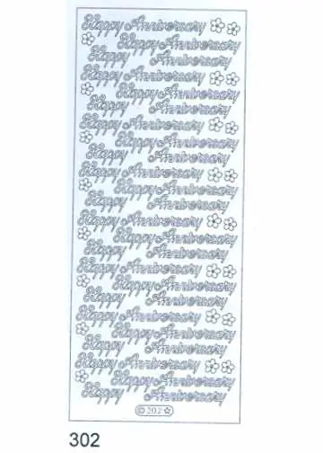 Deco Stickers - Happy Anniversary 1