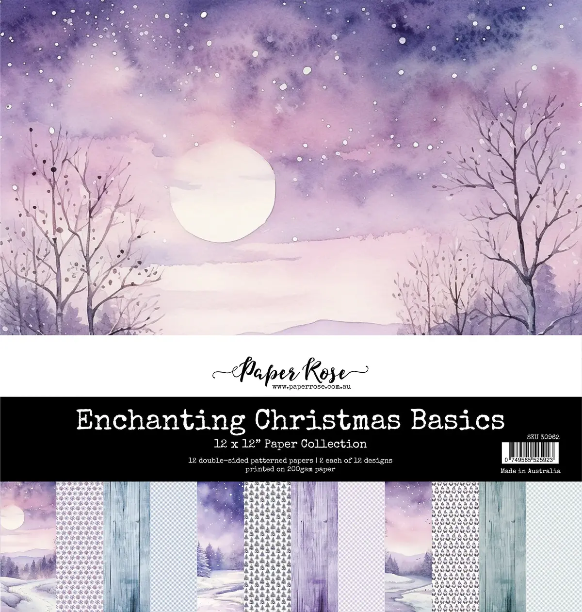 Enchanting Christmas Basics 12X12 Paper Collection 1