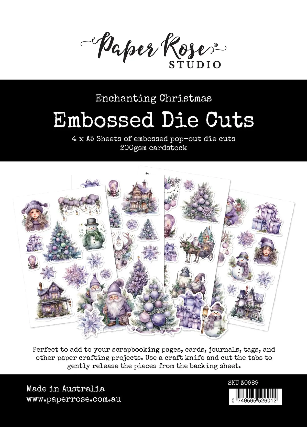 Enchanting Christmas Embossed Die Cuts 1