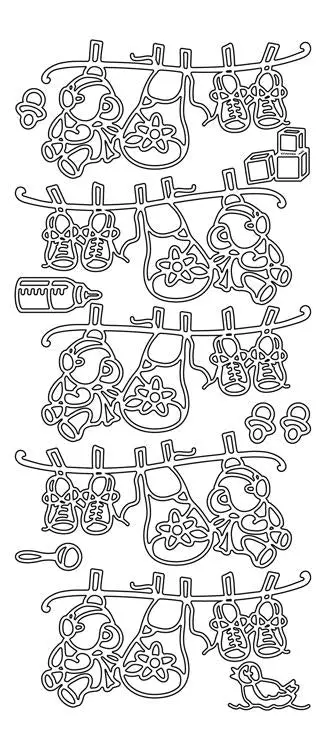 Peel-Off Stickers - Baby Line 1