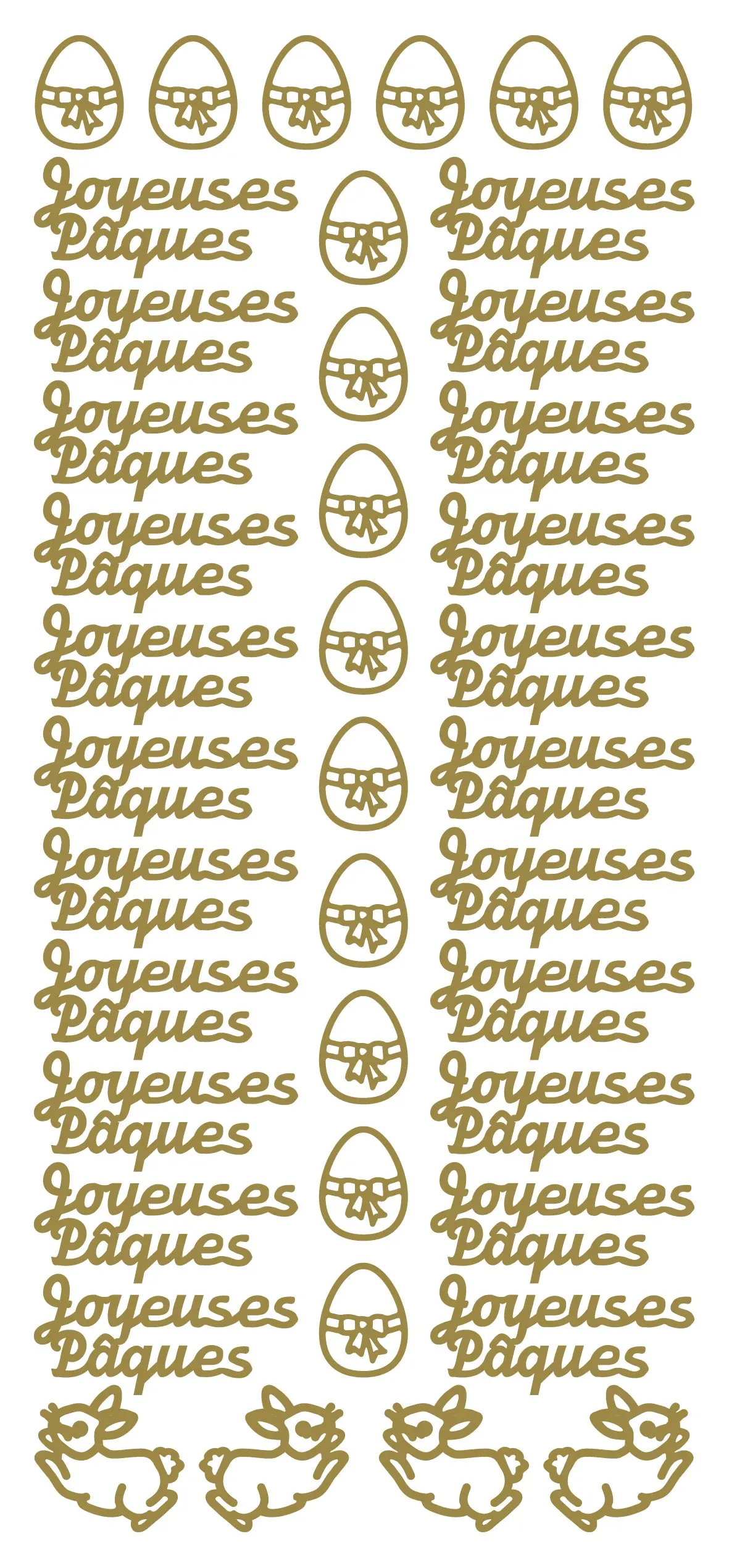 Peel Off Stickers - Joyeuses Paques 1
