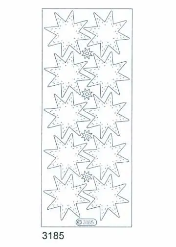 Deco Stickers - Transparent Stars 1