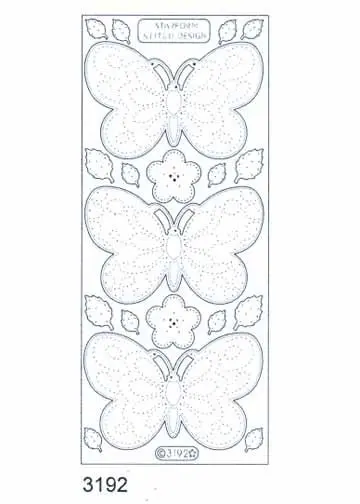 Stitch By Design Stickers - Butterfly 1