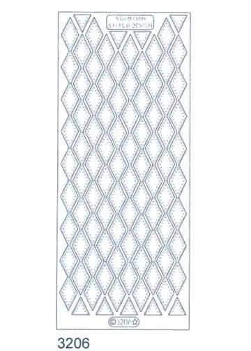 Stitch By Design Stickers - Diamond Border 1