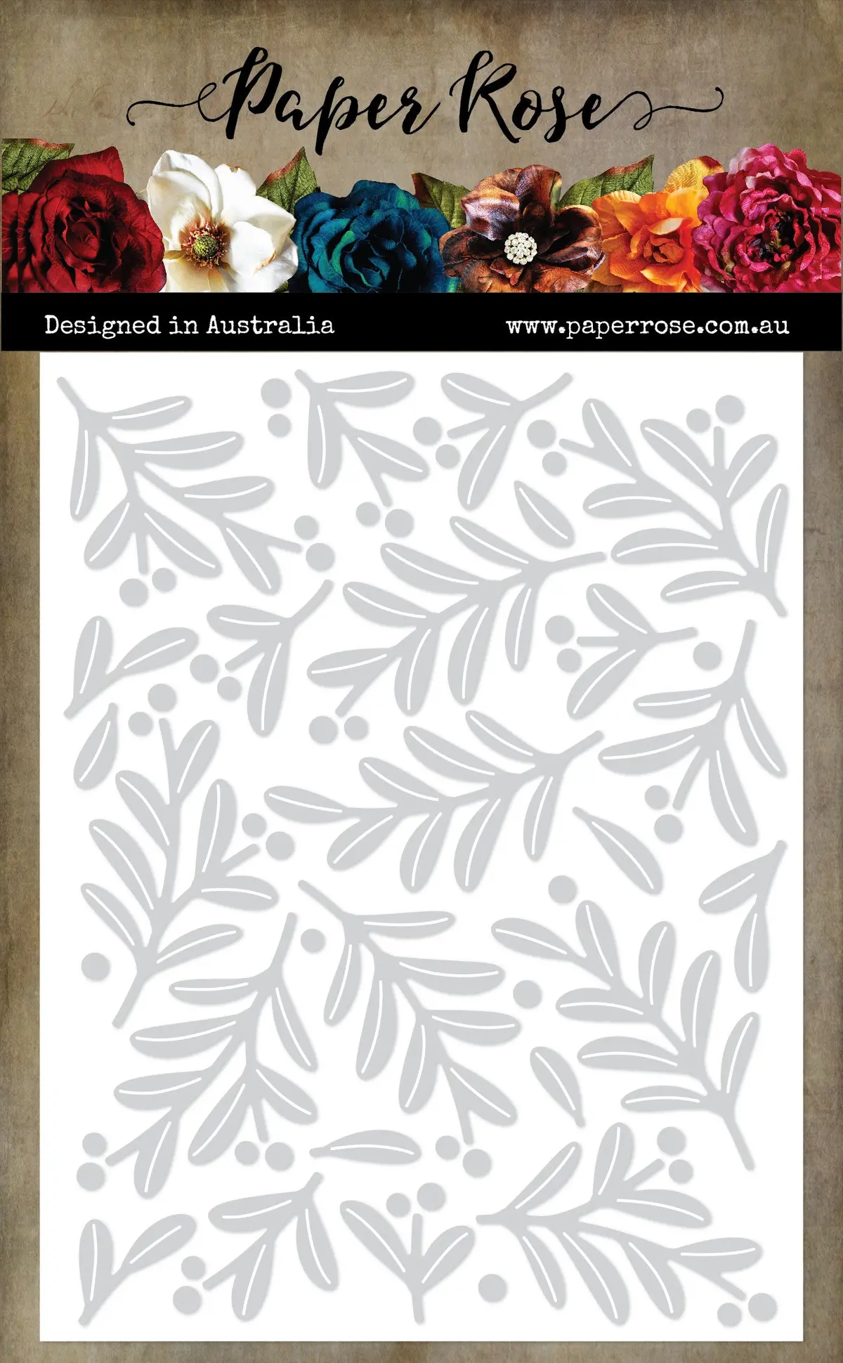 Floral Christmas Coverplate Die 32466 1