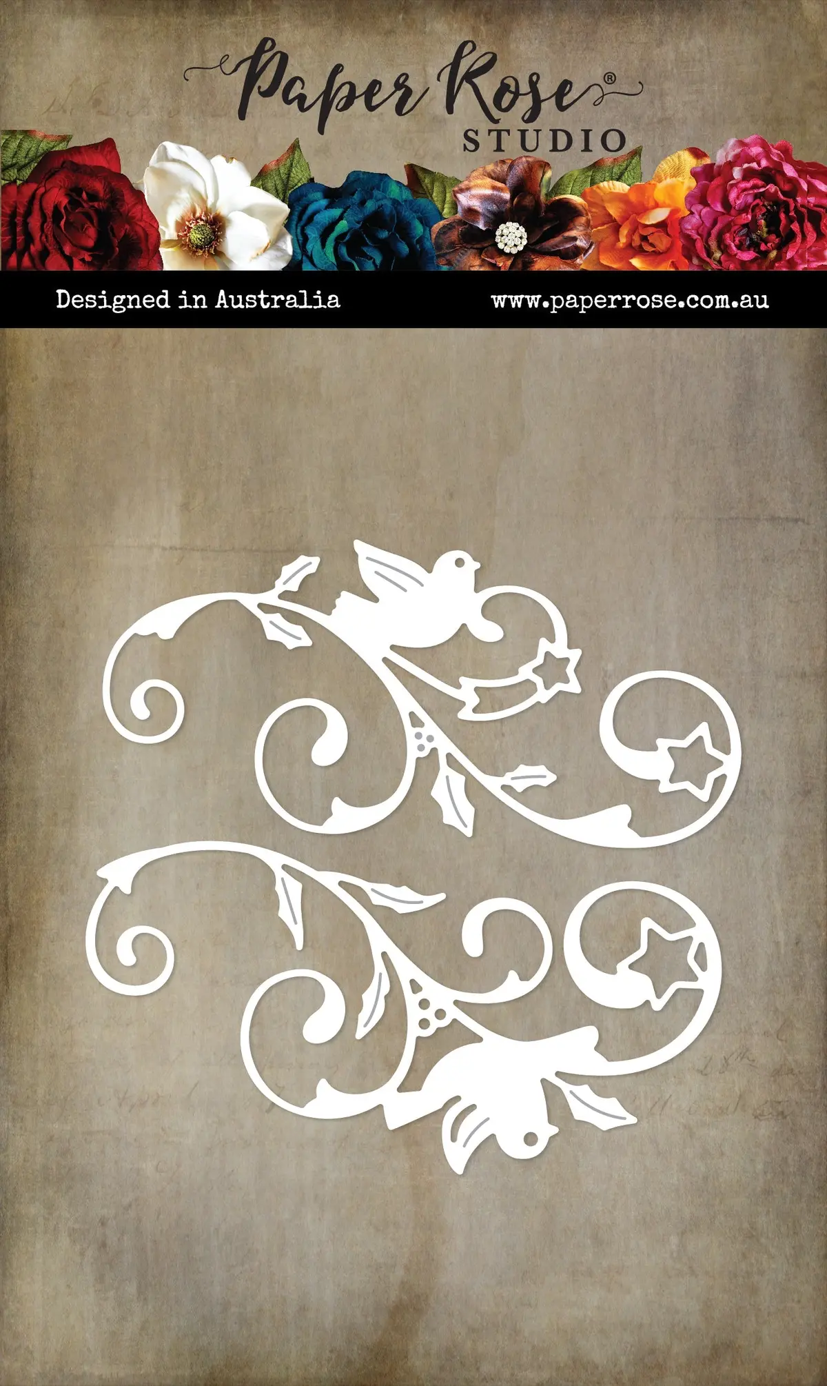 White Dove Love Flourishes Metal Cutting Die 32580 1