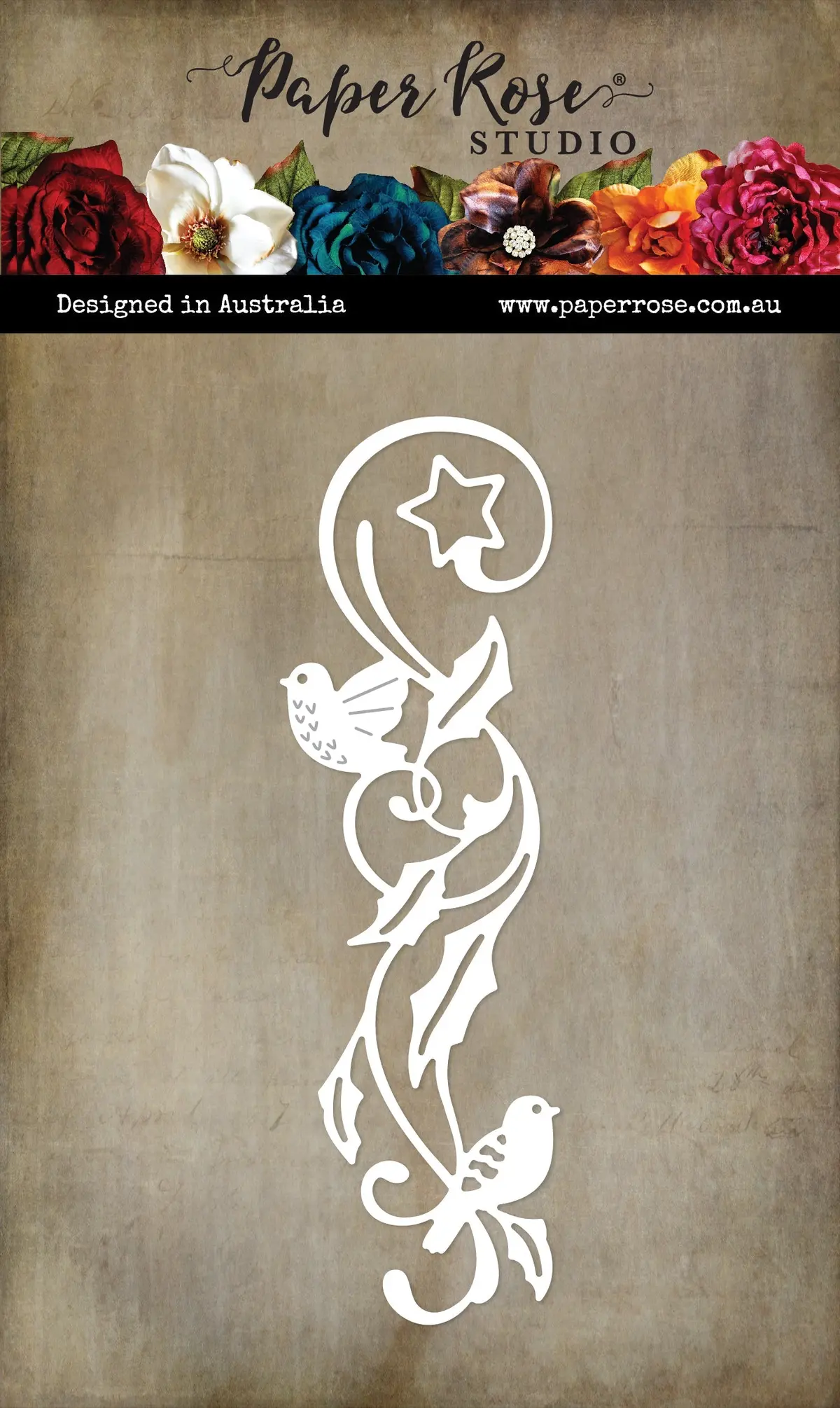 White Dove Flourish Border Metal Cutting Die 32583 1