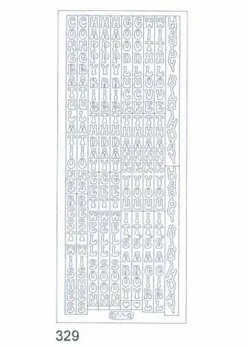 Deco Stickers - Multi Saying Vertical 1