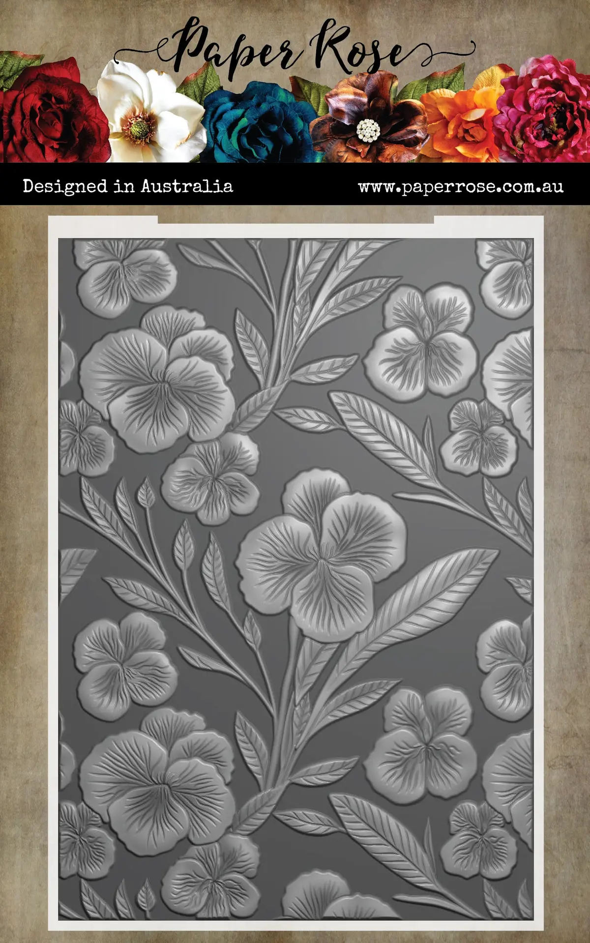 Perfect Pansies 3D Embossing Folder 32946 1